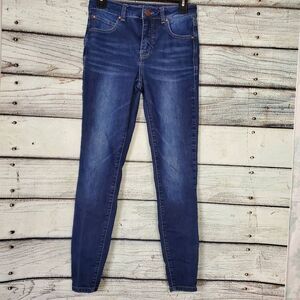 Maurices Everflex High Rise Skinny Jeans Blue Women’s Size 4 Regular